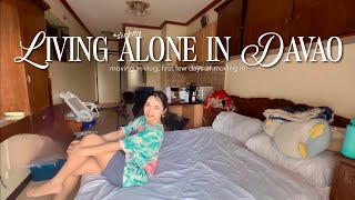 Living Alone Diaries  MOVING IN VLOG, first few days of moving in, Davao Life