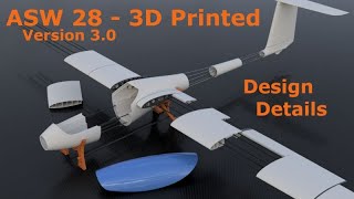 ASW 28 - 3D Printed RC glider - version 3.0 - Design details.