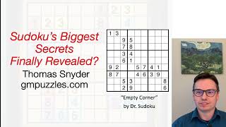 Sudoku's Biggest Secrets Finally Revealed?