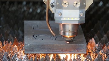 8 kW RMT KYSON Fiber Laser Cuts Through All! Cutting 1.375 Inch Mild Steel Plate | Fiber Laser
