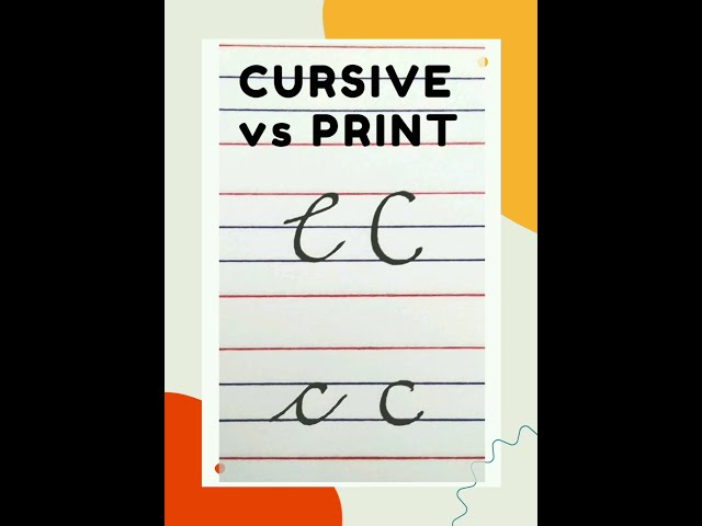 c in print writing, c in cursive writing, capital & small letters, abcd,  #youtubeshorts  #shorts class=