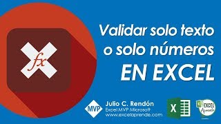 Validar solo texto o solo números en Excel | Excel Aprende