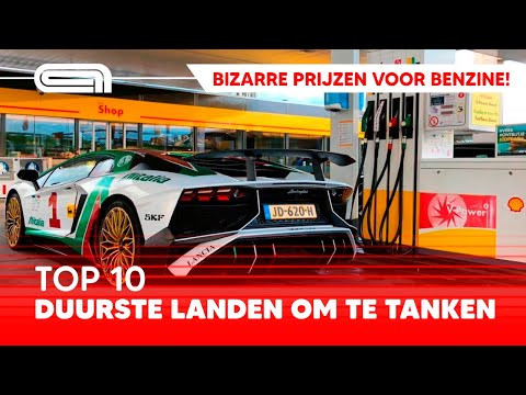 Top 10: Duurste landen om te tanken