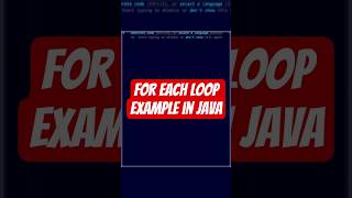 For Each Loop Example in Java | Java Programming for Beginners