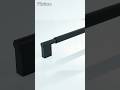 Kronos Knurled Brass Cabinet Handle in Black