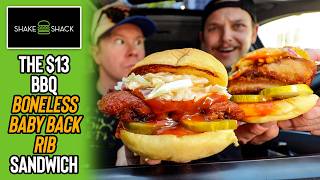 Shake Shack Served Us Cold BBQ Boneless Baby Back Rib Sandwiches 🍖👀