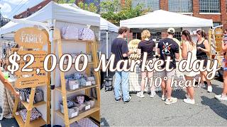 We took a month off markets… then came back to 110° heat 😅 94 sales in one day! Market vlog