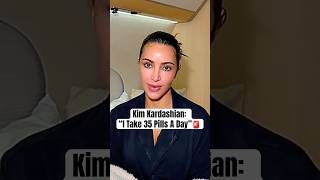Kim Kardashian: “I Take 35 Pills A Day” #shorts #kimkardashian #wellnessroutine