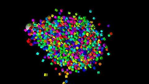 初期位置に戻るBoxと吸引するSphere openFrameworks ofxBullet