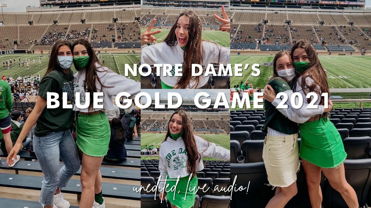 Notre Dame Blue Gold Game 2021 (unedited, real gameday feel) - YouTube