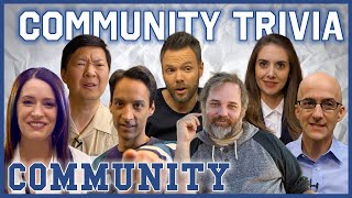The Cast \& Crew Of Community Answer Trivia Questions! | Community