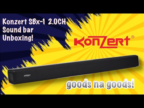 Konzert SBx-1 2.0 CH Soundbar Speaker Unboxing