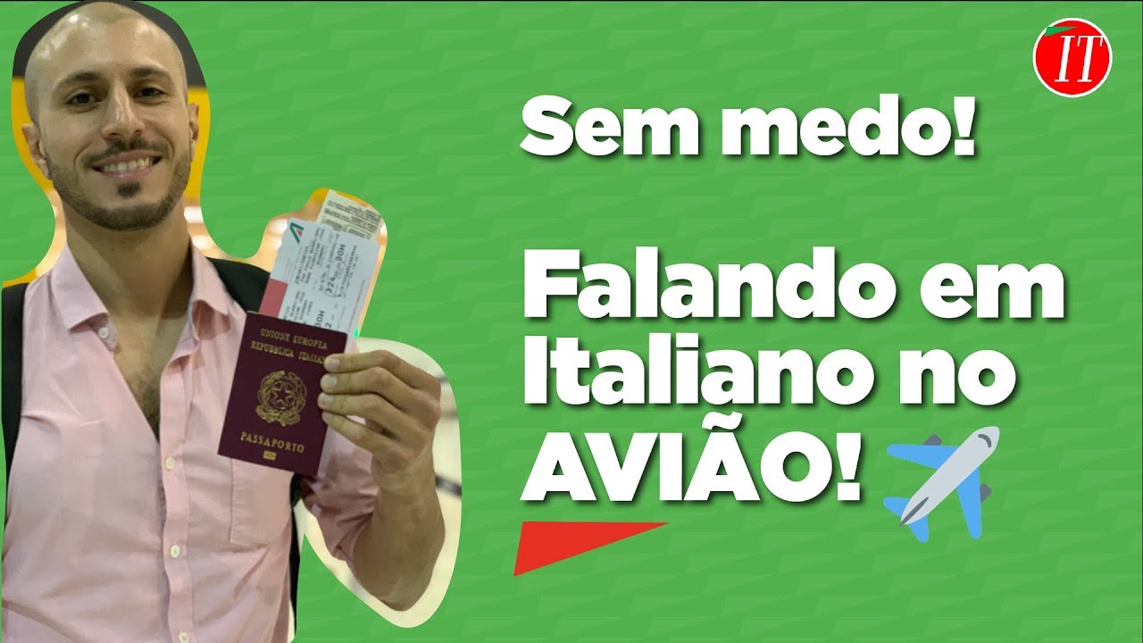 Falando Italiano no Avião Sem Medo de Errar