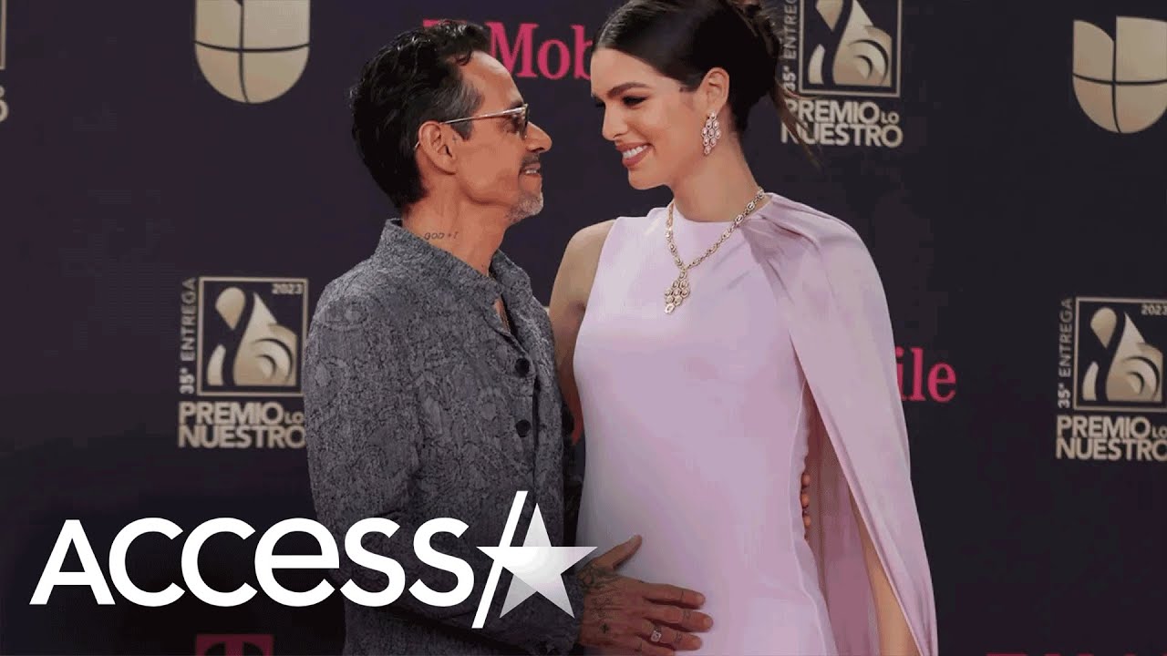 Marc Anthony Kisses Wife Nadia Ferreira's Baby Bump