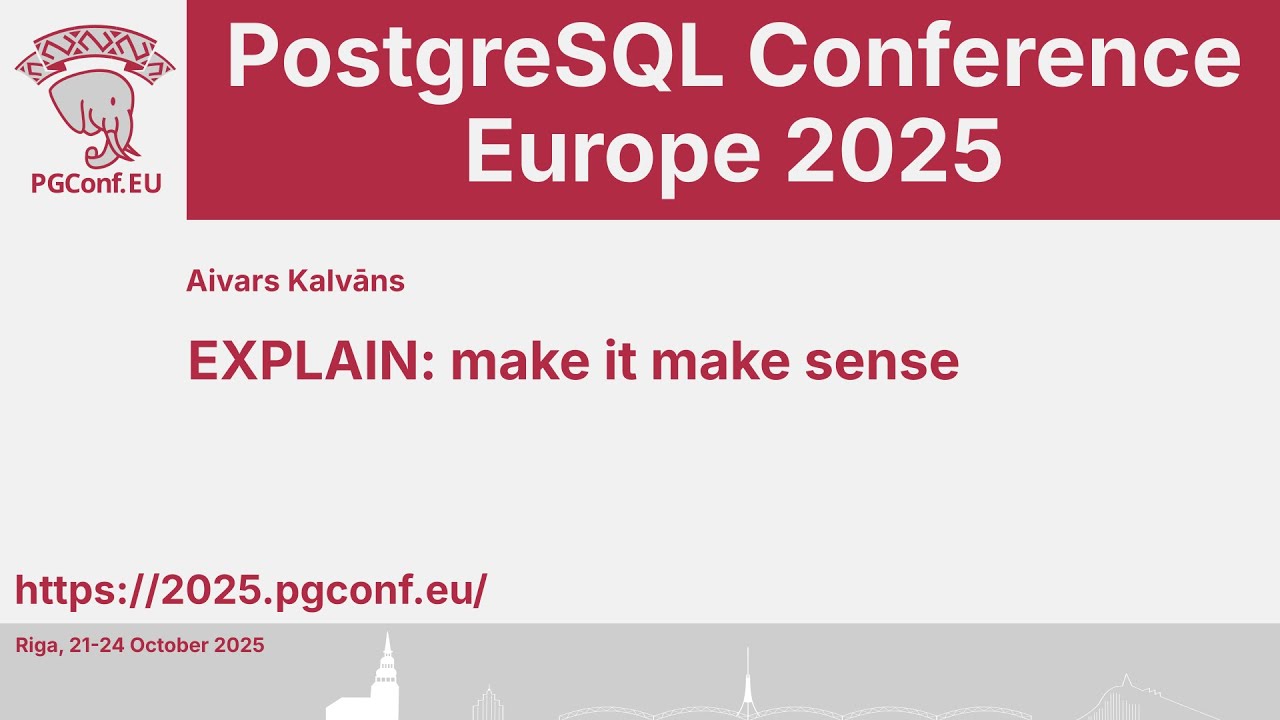 Aivars Kalvāns: EXPLAIN: make it make sense