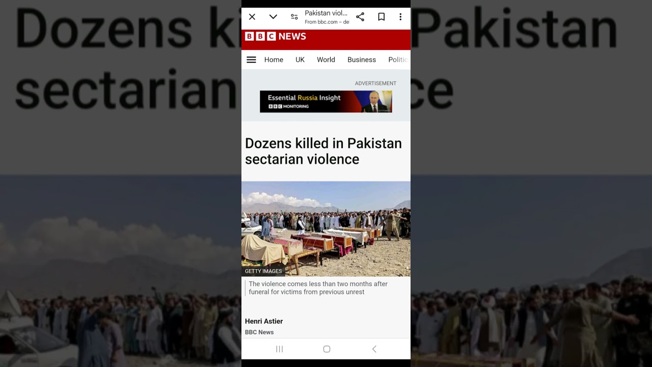 The Rise of Sectarian Violence in Pakistan (2024)