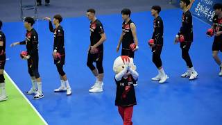 191102 한국전력 vs OK저축은행, 선수 소개 및 시구
