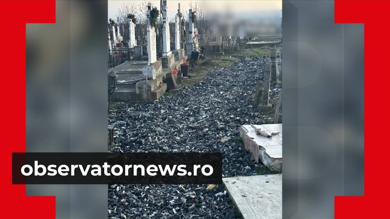 Cimitir dintr-o comună din Dolj, transformat în groapă de gunoi: 