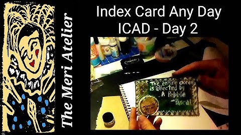 ICAD Art Journal, Index Card Day 002