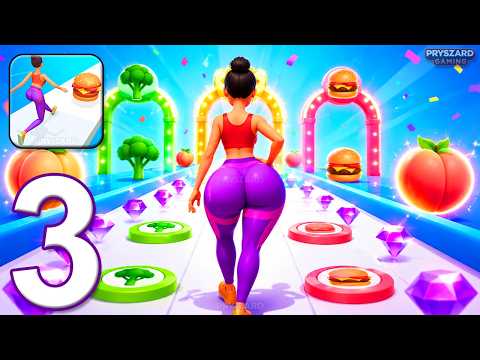 Twerk Race 3D - Gameplay Walkthrough Part 3 - Funny Twerk Run Race (iOS, Android)