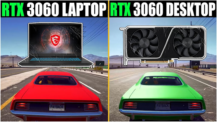 Desktop rtx 3060 vs laptop rtx 3060