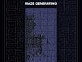 Maze Generates Then Solves Itself 🧩 #shorts