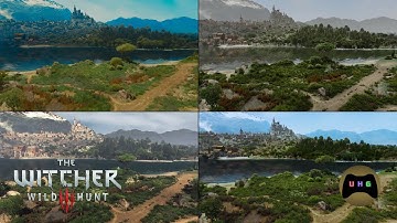 The Witcher 3 | Vanilla vs Golden Toussaint vs Serenity vs Lima | Lighting Mods Comparison Showcase