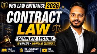 Contract Law Complete Lecture | VBU Law Entrance 2026 | Legal Aptitude Preparation ⚖️