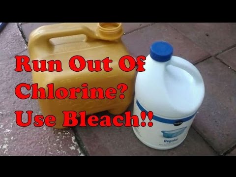 No Chlorine? Use Bleach Instead.