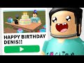 My fans made me a BIRTHDAY PARTY in Roblox!!