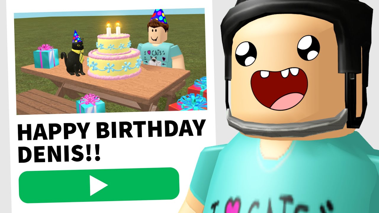 My Fans Made Me A Birthday Party In Roblox Youtube