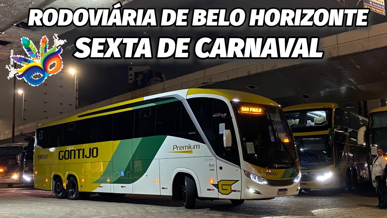 🎭 MOVIMENTAÇÃO do CARNAVAL na RODOVIÁRIA de BELO HORIZONTE! 🚌🔥