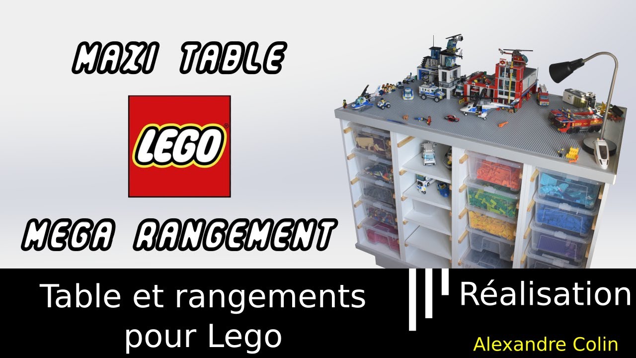 Réalisation d'une maxi table a Lego avec du méga rangement 