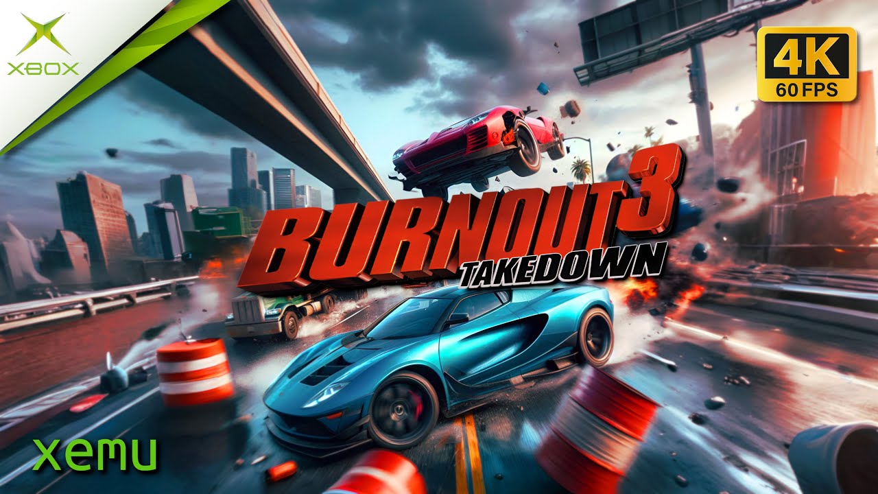 Burnout 3: Takedown - Xbox - Xemu Emulator Gameplay [4K 60FPS] - YouTube
