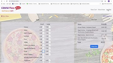 CS50W - Pizza (Project 3)
