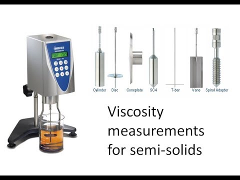 Video: Instrument för att mäta en vätskas viskositet. Rotationsviskosimeter