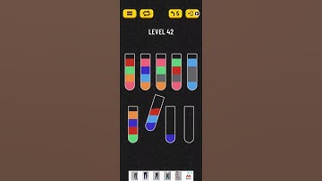 water sort puzzle level 42 #shorts
