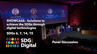 SDG Digital: Panel discussion showcasing 4 digital solutions to help achieve SDG 6,7,14,15