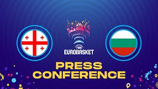 Georgia v Bulgaria - Press Conference