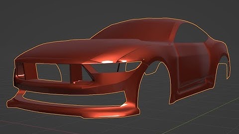 Speed modelling of Ford Mustang 2024 Dark Horse in blender (Part 1)