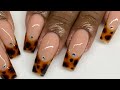 Easy Tortoise Shell Nail Art | Watch Me Work | French Gel Nails ft Daily Charme | Fall Nail Art 2021