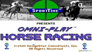Omni-Play Horse Racing gameplay (PC Game, 1986) screenshot 1
