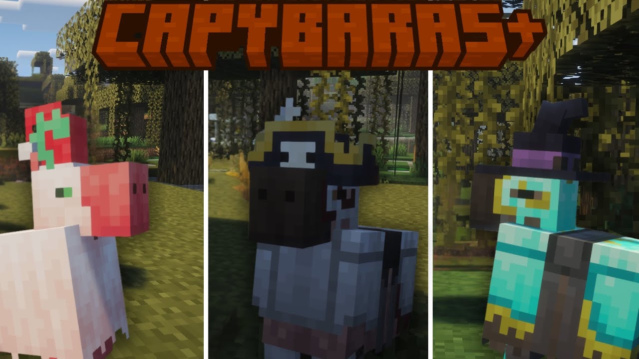 Capybaras+! [Minecraft 1.20.1 Mod Showcase] - YouTube