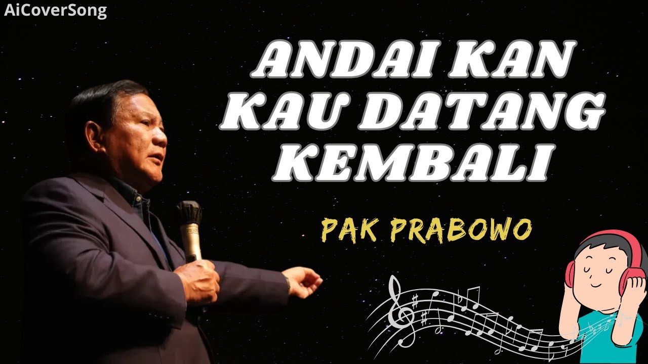 Andaikan Kau Datang Kembali - Cover Pak Prabowo (AI COVER SONG)