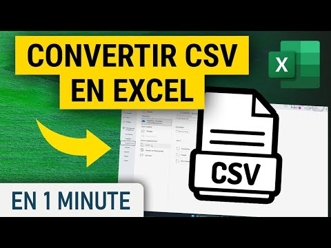 Comment convertir un fichier CSV en Excel