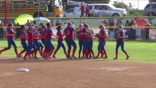 Los Alamitos Jenna Holcomb diving catch. SCPL Play of the Week Nominee