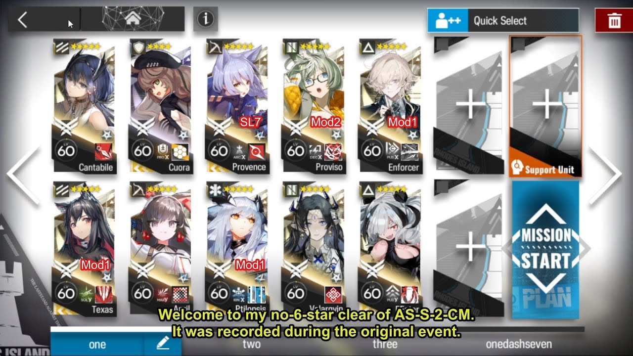 AS-S-2 CM 5 Star and below only: Just Enforcer it [Arknights]