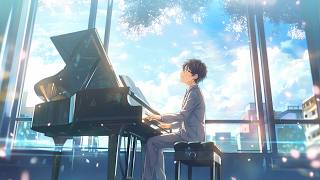 april playlist 🌸 soft anime piano for study, focus & slow living | April Without You screenshot 2