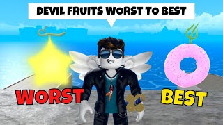 🌟 Ranking All Fruits From WORST To BEST in King Legacy (Update 4.5)