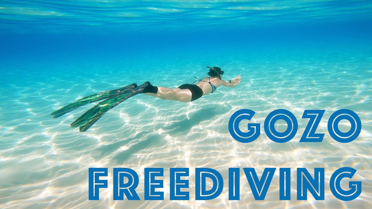 Freediving - Gozo island (Malta) - Blue Hole, collapsed Azure Window, shipwreck 35m deep, sea canyon